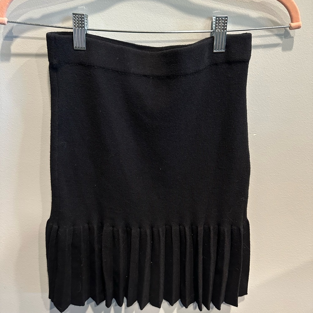 Black Pleated Catherine Malandrino Skirt